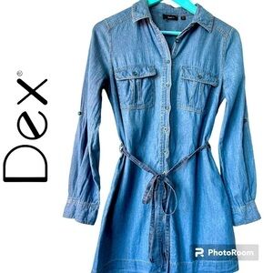 Dex Blue Jean Dress  US S
